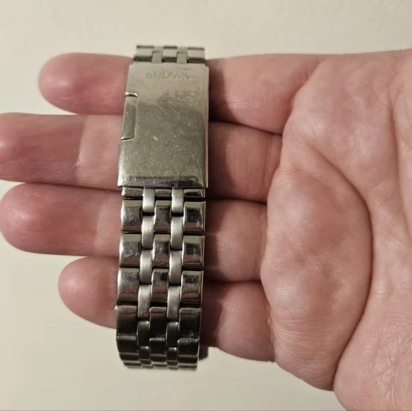 Bulova Silver Rectangular Watch - Picture 2 of 3
